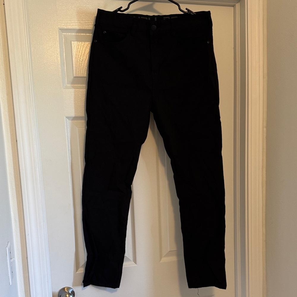 Men's Black Chino Pants - Modern Straight Fit